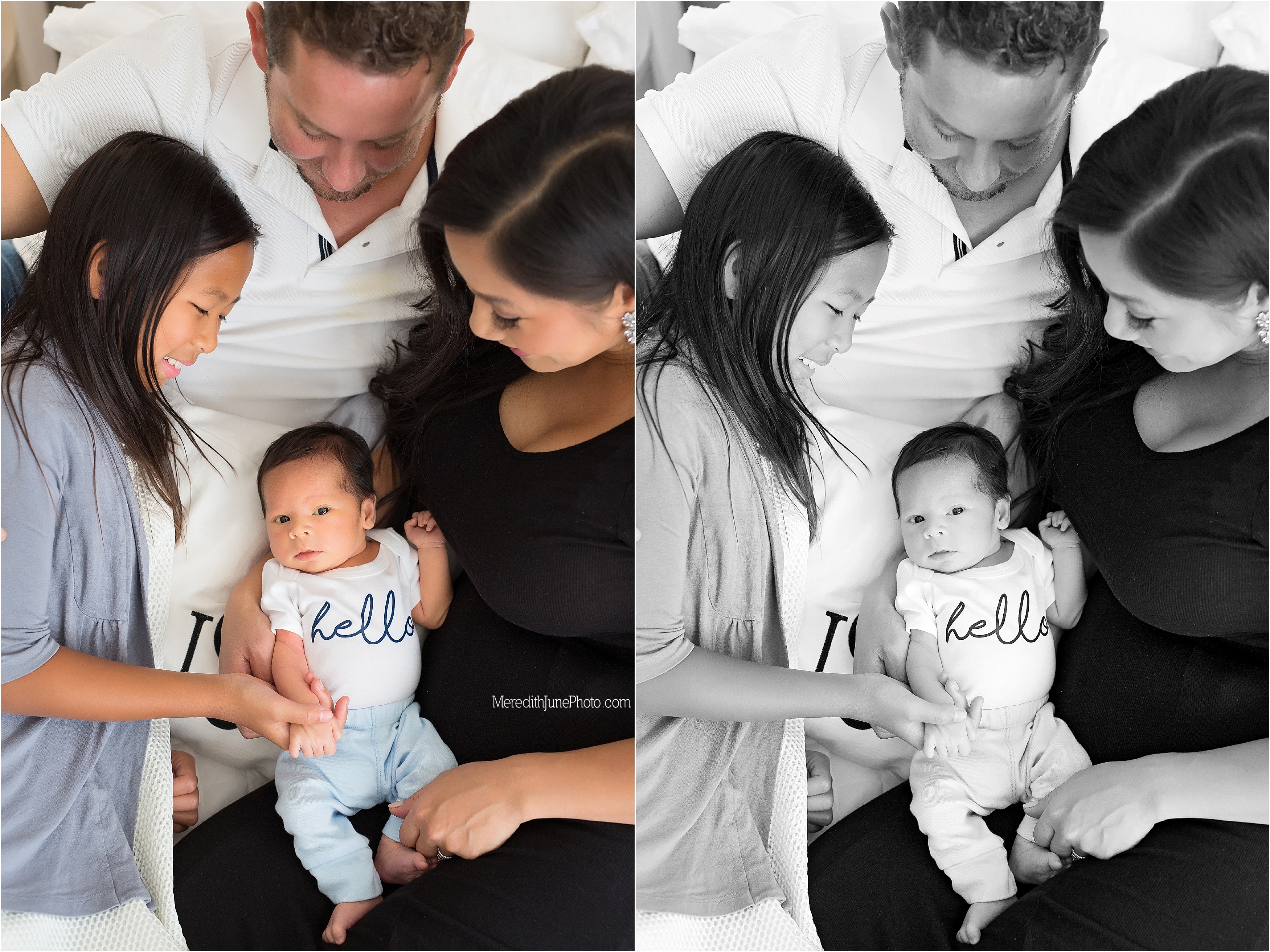 best charlotte newborn photographer | newborn family lifestyle session