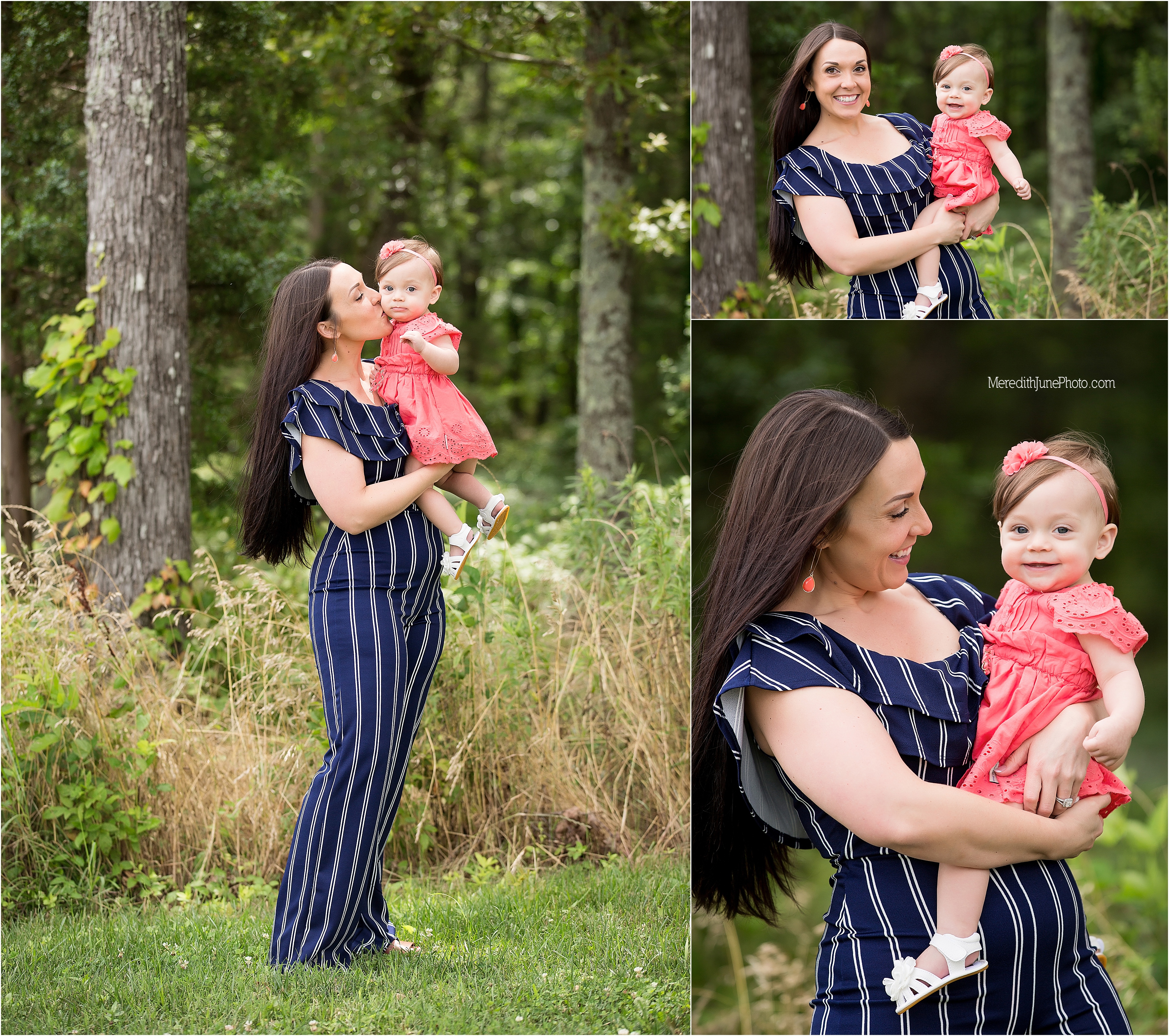 Arianna and mom during one year session