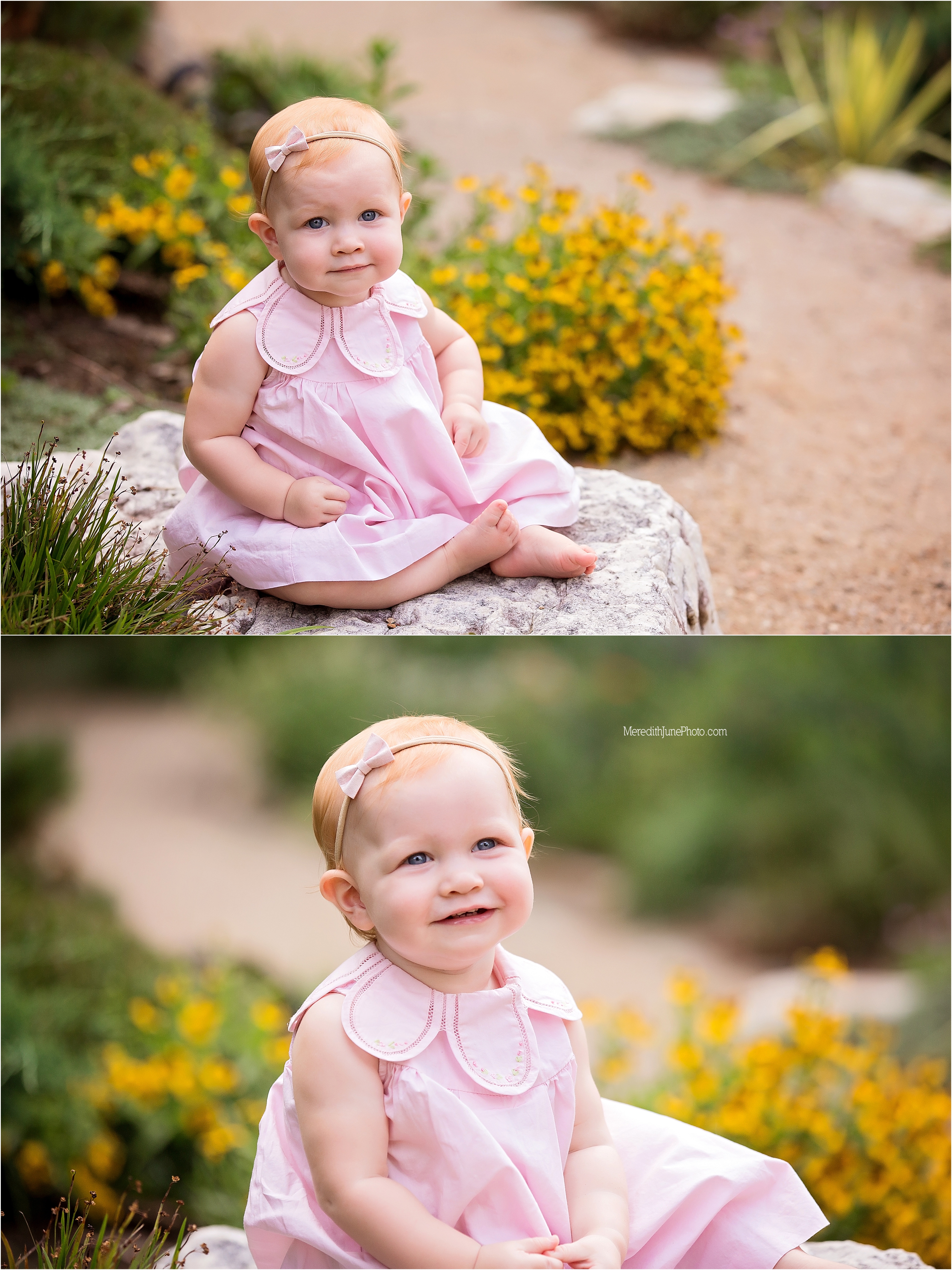 Outdoor summertime first birthday sesssion