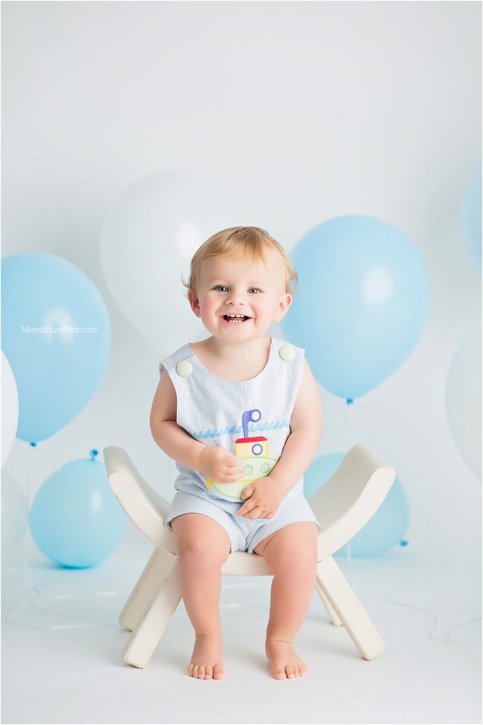 baby blue one year session