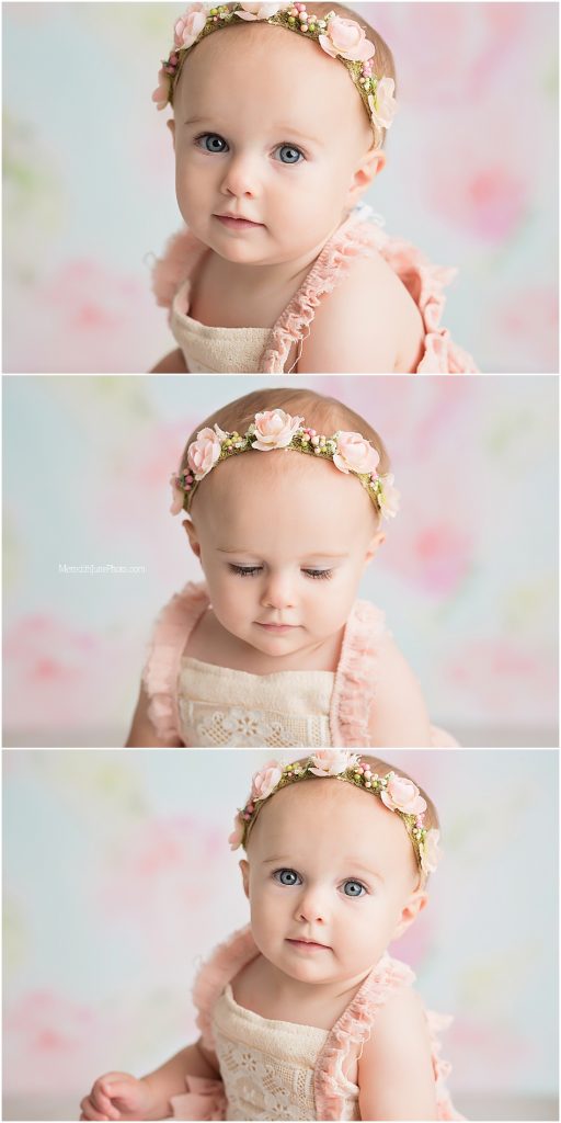 Baby girl photo ideas for one year session