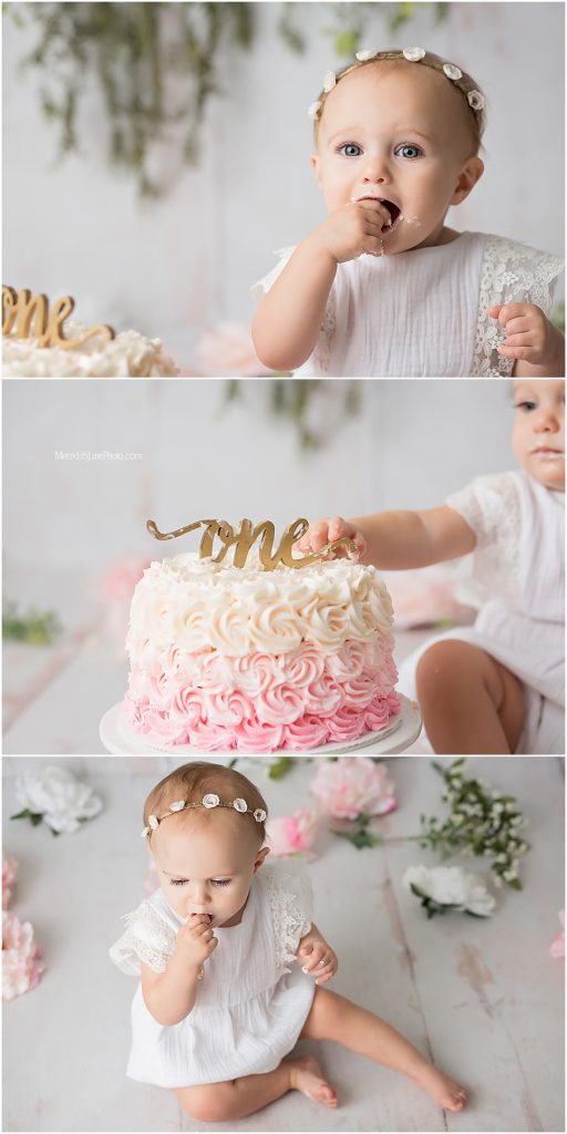 cake smash for baby girl