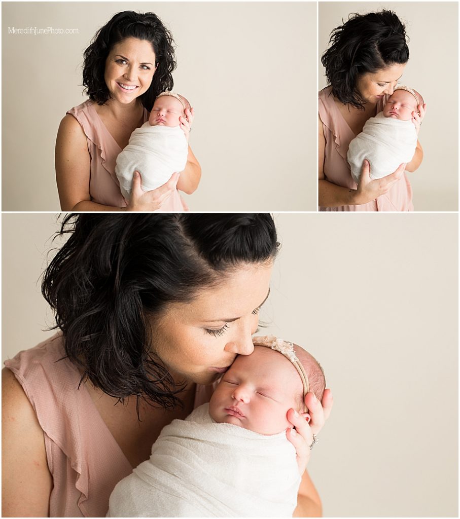 newborn photo session for baby girl