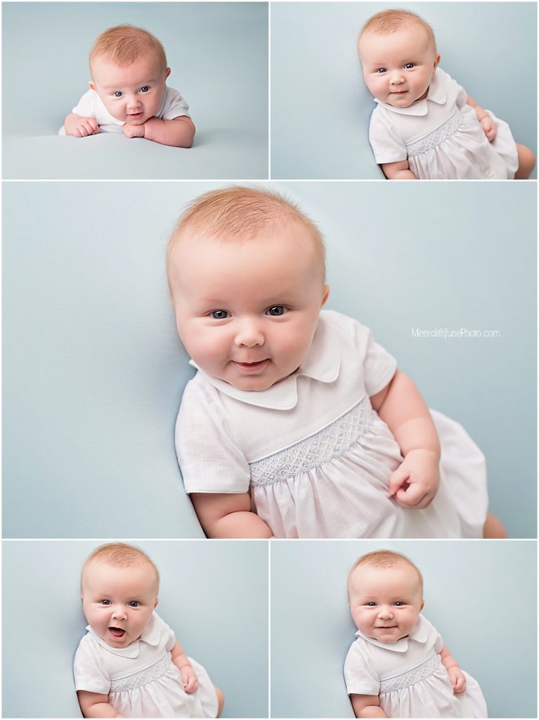 milestone portraits for baby Max