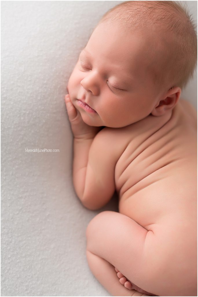 Newborn baby boy portraits at Meredith June Photography 