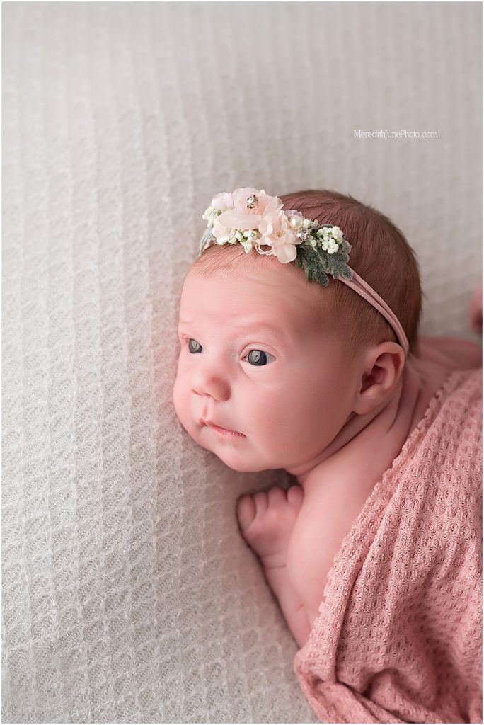 Newborn session by MJP for baby girl Palmer in Charlotte NC