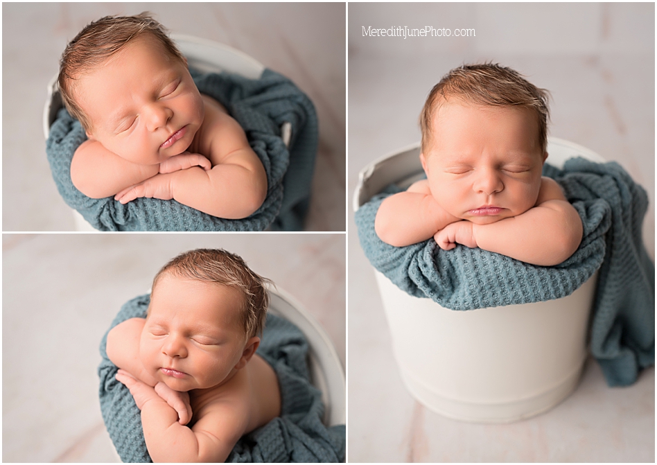 Newborn session for baby boy by MJP in Charlotte area
