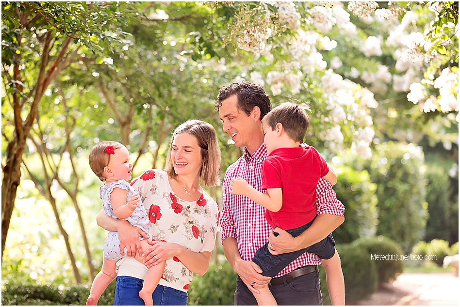 Outdoor spring photos for Robinson family by MJP in Charlotte NC