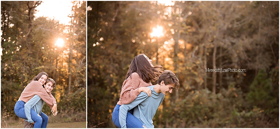 Outdoor sibling photos by Meredith June Photography in Charlotte NC
