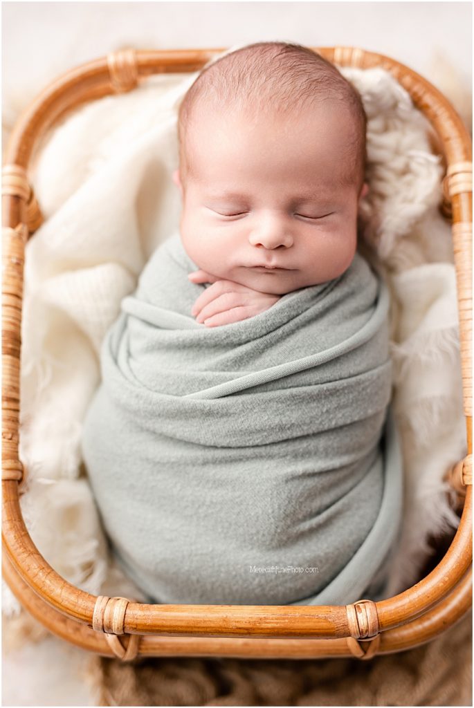 newborn baby boy photo session at meredith june photography 