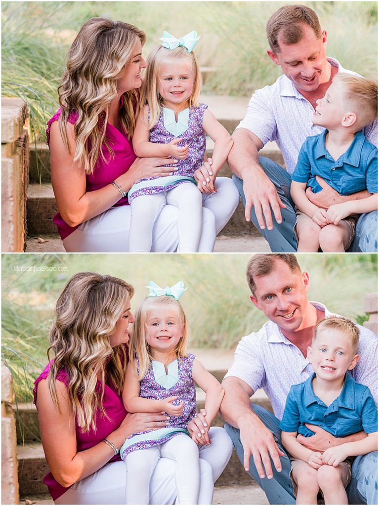 Outdoor family photos by Meredith June Photography in Charlotte NC